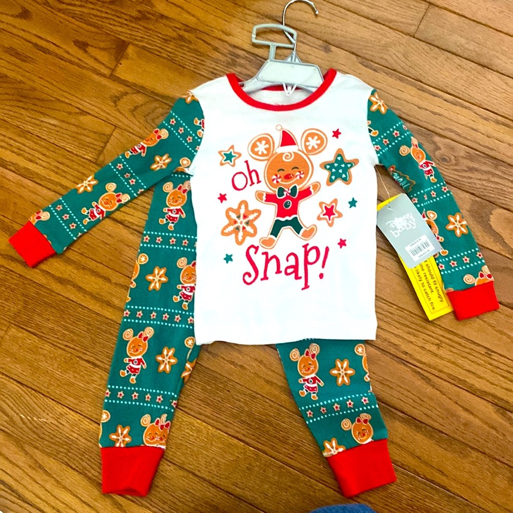 DISNEY Christmas gingerbread pajamas